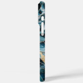 Elegant koper | Vrouwelijk opulent Blauwgroen goud Case-Mate iPhone Case (Achterkant / Links)