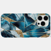 Elegant koper | Vrouwelijk Opulent Blauwgroen Goud Case-Mate iPhone Case (Achterkant (horizontaal))