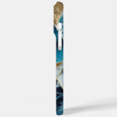 Elegant koper | Vrouwelijk Opulent Blauwgroen Goud Case-Mate iPhone Case (Achterkant / Links)