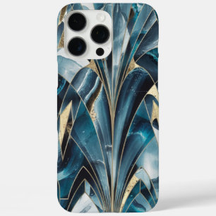 Elegant koper   Vrouwelijk opulent Blauwgroen goud iPhone 16 Pro Max Hoesje
