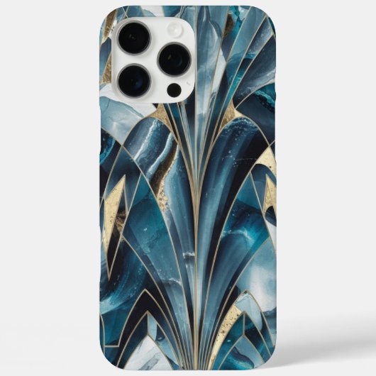 Elegant koper | Vrouwelijk opulent Blauwgroen goud Case-Mate iPhone Case (Achterkant)