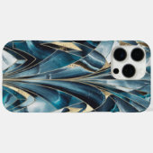 Elegant koper | Vrouwelijk opulent Blauwgroen goud Case-Mate iPhone Case (Achterkant (horizontaal))