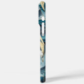 Elegant koper | Vrouwelijk opulent Blauwgroen goud Case-Mate iPhone Case (Achterkant / Links)