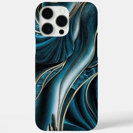 Elegant koper | Vrouwelijk opulent Blauwgroen goud Case-Mate iPhone Case (Achterkant)