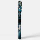 Elegant koper | Vrouwelijk opulent Blauwgroen goud Case-Mate iPhone Case (Achterkant / Rechts)