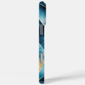 Elegant koper | Vrouwelijk opulent Blauwgroen goud Case-Mate iPhone Case (Achterkant / Rechts)