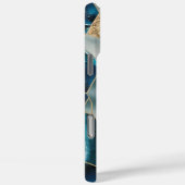 Elegant koper | Vrouwelijk Opulent Blauwgroen Goud Case-Mate iPhone Case (Achterkant / Rechts)