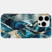 Elegant koper | Vrouwelijk Opulent Blauwgroen Goud Case-Mate iPhone Case (Achterkant (horizontaal))