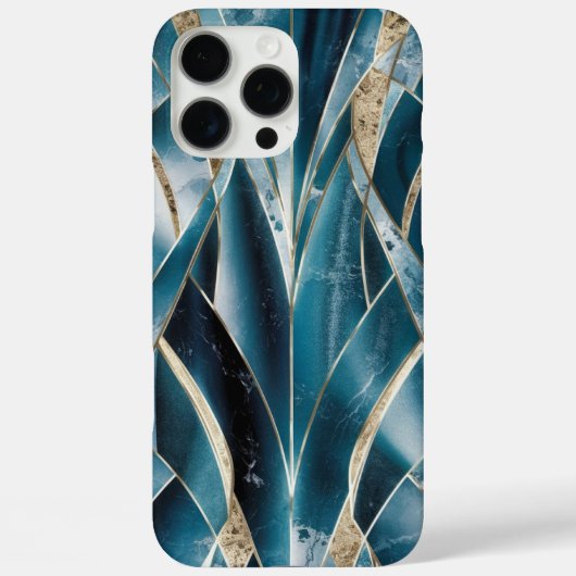 Elegant koper | Vrouwelijk opulent Blauwgroen goud Case-Mate iPhone Case (Achterkant)
