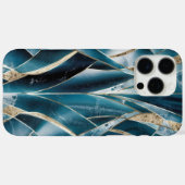 Elegant koper | Vrouwelijk opulent Blauwgroen goud Case-Mate iPhone Case (Achterkant (horizontaal))