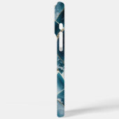 Elegant koper | Vrouwelijk opulent Blauwgroen goud Case-Mate iPhone Case (Achterkant / Links)