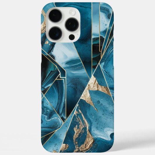 Elegant koper | Vrouwelijk Opulent Blauwgroen Goud Case-Mate iPhone Case (Achterkant)