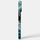 Elegant koper | Vrouwelijk Opulent Blauwgroen Goud Case-Mate iPhone Case (Achterkant / Rechts)