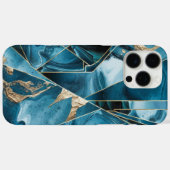 Elegant koper | Vrouwelijk Opulent Blauwgroen Goud Case-Mate iPhone Case (Achterkant (horizontaal))