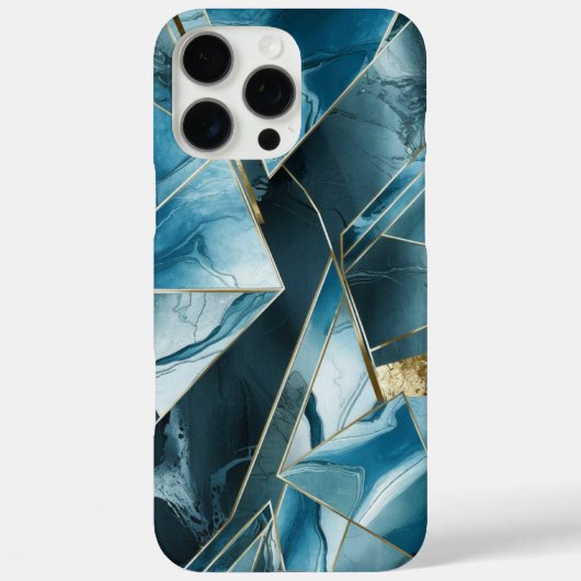 Elegant koper | Vrouwelijk Opulent Blauwgroen Goud Case-Mate iPhone Case (Achterkant)