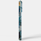 Elegant koper | Vrouwelijk Opulent Blauwgroen Goud Case-Mate iPhone Case (Achterkant / Rechts)
