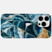 Elegant koper | Vrouwelijk Opulent Blauwgroen Goud Case-Mate iPhone Case (Achterkant (horizontaal))