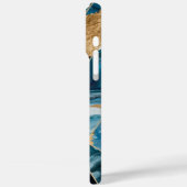 Elegant koper | Vrouwelijk Opulent Blauwgroen Goud Case-Mate iPhone Case (Achterkant / Links)