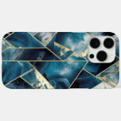 Elegant koper | Vrouwelijk Opulent Blauwgroen Goud Case-Mate iPhone Case (Achterkant (horizontaal))