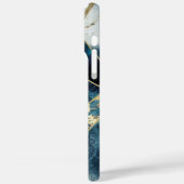 Elegant koper | Vrouwelijk Opulent Blauwgroen Goud Case-Mate iPhone Case (Achterkant / Links)