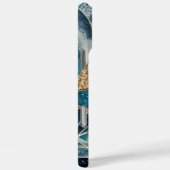 Elegant koper | Vrouwelijk Opulent Blauwgroen Goud Case-Mate iPhone Case (Achterkant / Rechts)