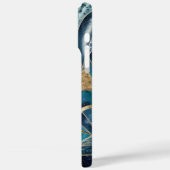 Elegant koper | Vrouwelijk Opulent Blauwgroen Goud Case-Mate iPhone Case (Achterkant / Links)