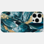 Elegant koper | Vrouwelijk Opulent Blauwgroen Goud Case-Mate iPhone Case (Achterkant (horizontaal))