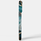 Elegant koper | Vrouwelijk Opulent Blauwgroen Goud Case-Mate iPhone Case (Achterkant / Rechts)