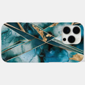 Elegant koper | Vrouwelijk Opulent Blauwgroen Goud Case-Mate iPhone Case (Achterkant (horizontaal))