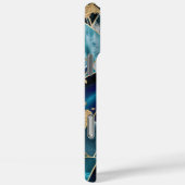 Elegant koper | Vrouwelijk opulent Blauwgroen goud Case-Mate iPhone Case (Achterkant / Rechts)