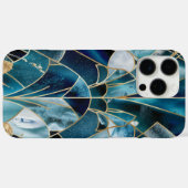 Elegant koper | Vrouwelijk opulent Blauwgroen goud Case-Mate iPhone Case (Achterkant (horizontaal))