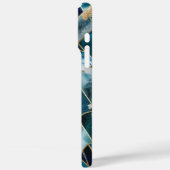 Elegant koper | Vrouwelijk opulent Blauwgroen goud Case-Mate iPhone Case (Achterkant / Links)
