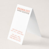 Elegant koperen achtergrond Visitekaartje ontwerp (Achterkant)