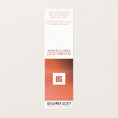 Elegant koperen achtergrond Visitekaartje ontwerp (Buitenkant ongevouwen)