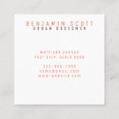 Elegant koperen achtergrond Visitekaartje ontwerp (Achterkant)