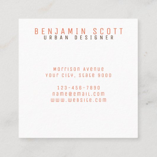 Elegant koperen achtergrond Visitekaartje ontwerp (Achterkant)