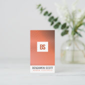 Elegant koperen achtergrond Visitekaartje ontwerp (Staand voorkant)