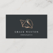 Elegant koperen omhulsel visitekaartje (Voorkant)