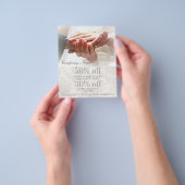 elegant koppel met handen trouwfotograaf flyer (Hand)