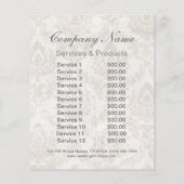 elegant koppel met handen trouwfotograaf flyer (Achterkant)