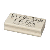 Elegant Koppels Bruiloft Save the Date Rubberstempel (Stempel)