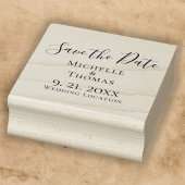Elegant Koppels Evenement Bruiloft Save the Date Rubberstempel