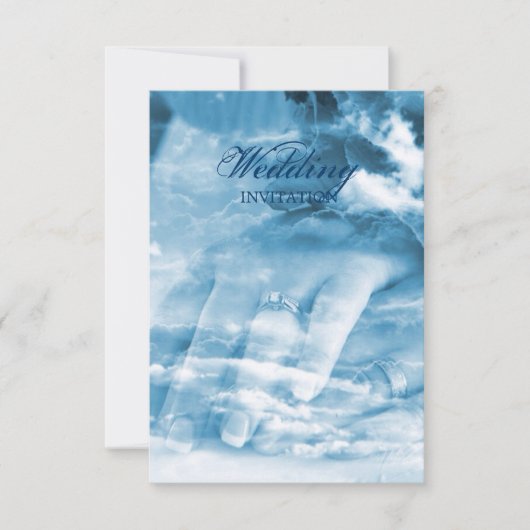 elegant koppels vintage bruiloft kaart (Voorkant)