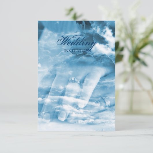 elegant koppels vintage bruiloft kaart (Staand voorkant)