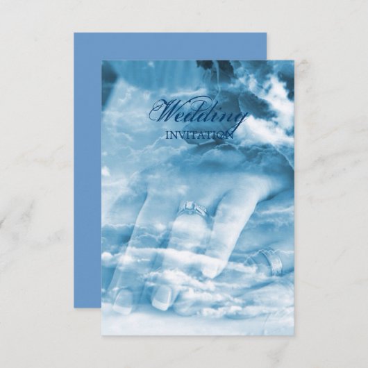 elegant koppels vintage bruiloft kaart (Voorkant / Achterkant)