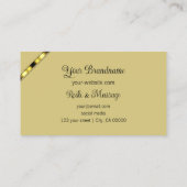 Elegant koraal Beige Chic met Photo Professional Visitekaartje (Achterkant)