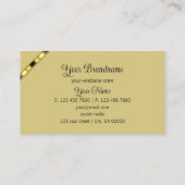 Elegant koraal Beige met Monogram Professional Visitekaartje (Achterkant)