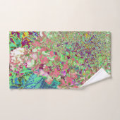 Elegant Koraal en Chartreuse Limelight Hydrangea Bad Handdoek (Handdoek)