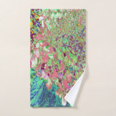 Elegant Koraal en Chartreuse Limelight Hydrangea Bad Handdoek (Handdoek)