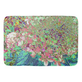 Elegant Koraal en Chartreuse Limelight Hydrangea Badmat